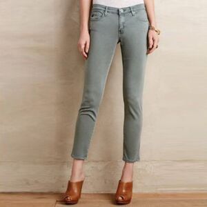 AG Adriano Goldschmied The Stevie Ankle Green Skinny Jeans